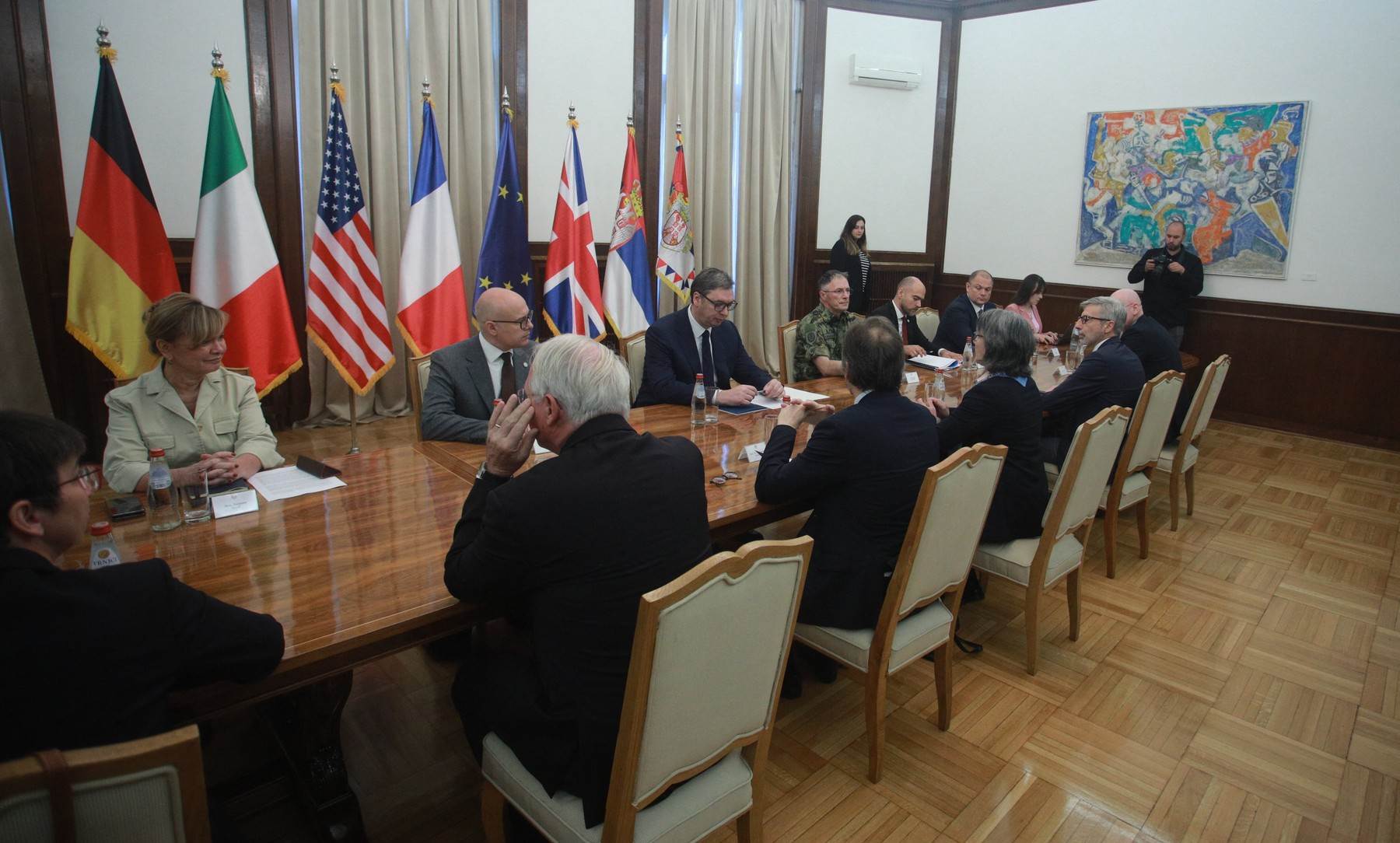  Sastanak srbijanskog predsjednika Aleksandra Vučića s predstavnicima zemalja Kvinte 