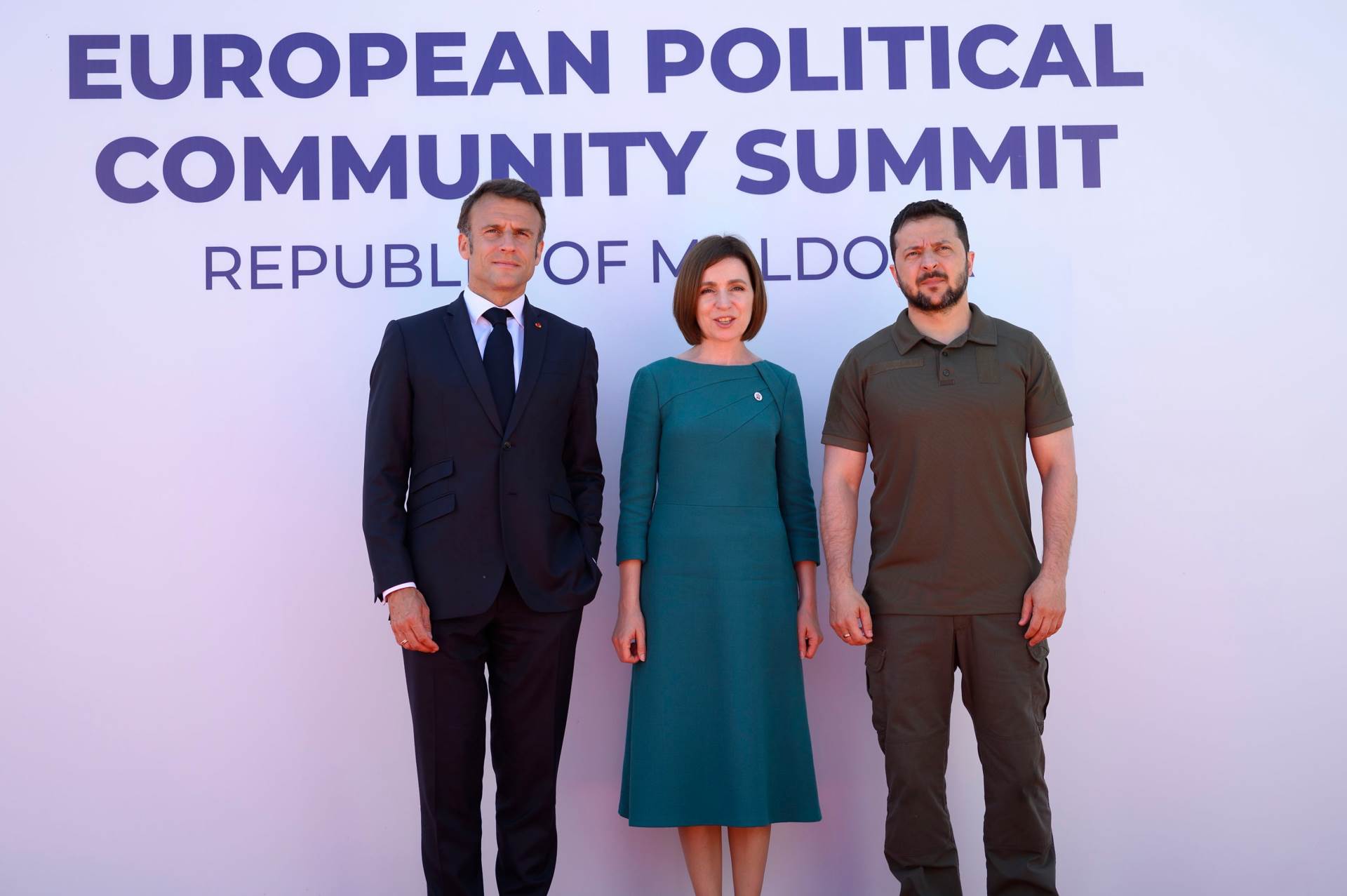 Macron, Sandu i Zelenski Macron, Sandu i Zelenski