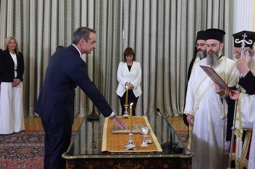 Grčki premijer Kiriakos Micotakis   Grčki premijer Kiriakos Micotakis