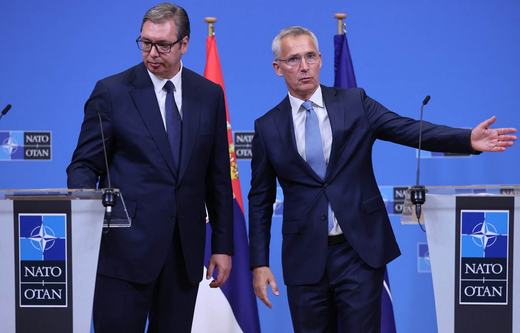 Aleksandar Vučić i Jens Stoltenberg   Aleksandar Vučić i Jens Stoltenberg