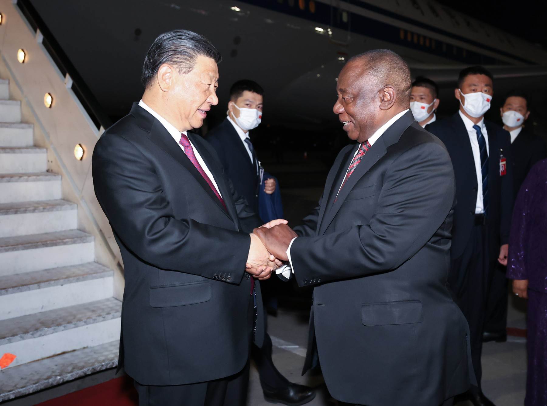  Xi Jinping i Cyril Ramphosa 