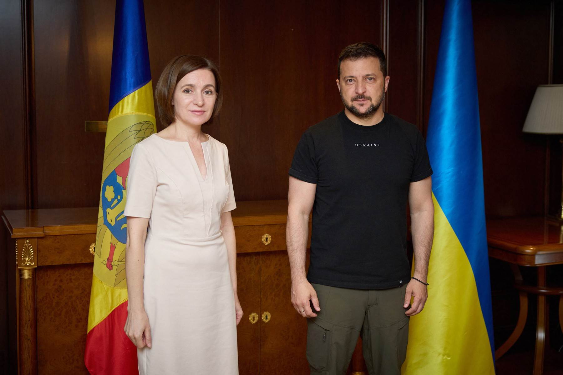 Maia Sandu i Volodimir Zelenski Maia Sandu i Volodimir Zelenski