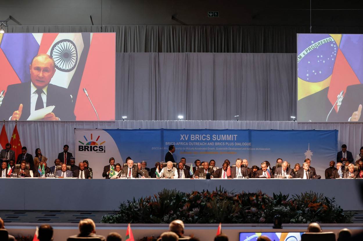  Putin se obraća sudionicima summita BRICS-a u Johannesburgu putem videoveze 