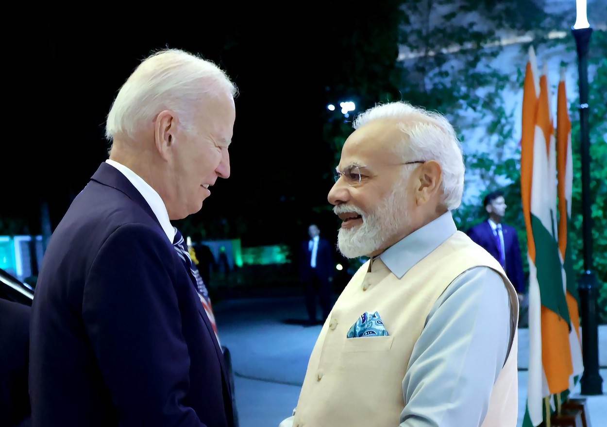 Joe Biden i Narendra Modi Joe Biden i Narendra Modi