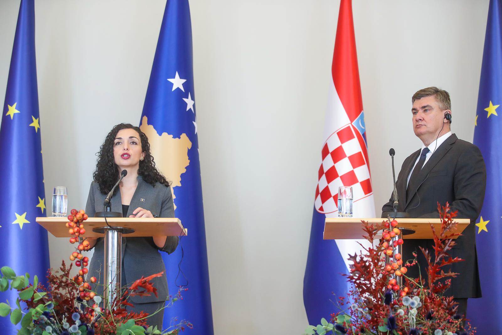 Vjosa Osmani i Zoran Milanović Vjosa Osmani i Zoran Milanović