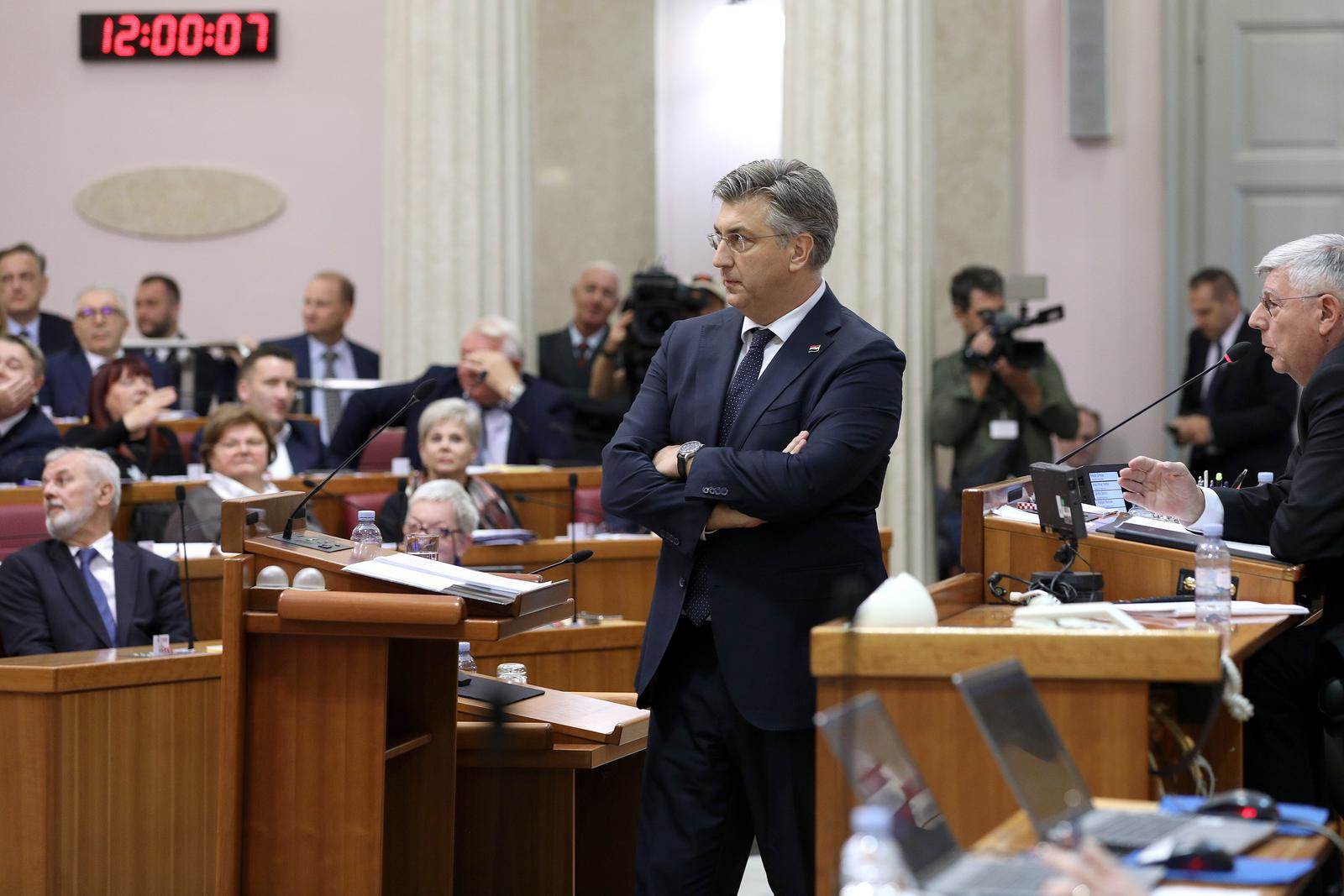 Andrej Plenković u Saboru Andrej Plenković u Saboru