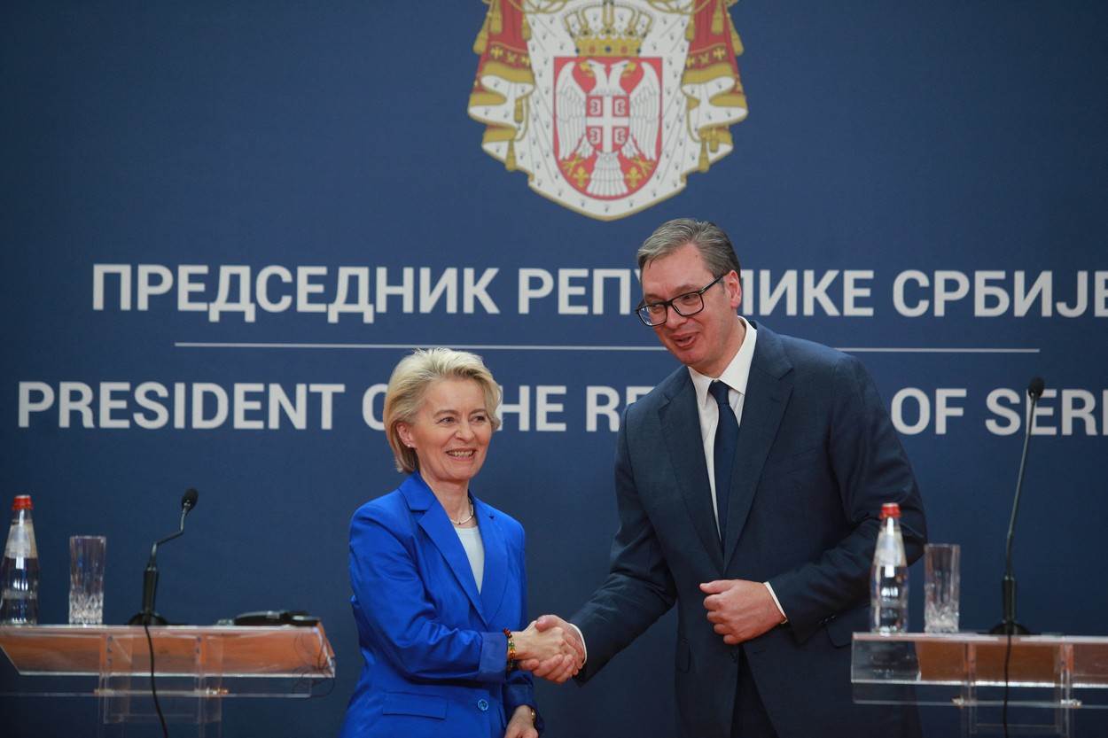 Ursula von der Leyen i Aleksandar Vučić   Ursula von der Leyen i Aleksandar Vučić