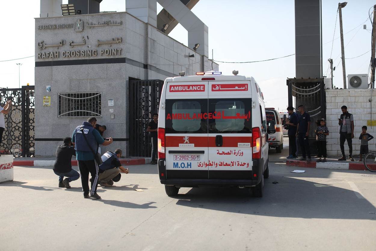  Evakuacija ranjenih preko graničnog prijelaza Rafah iz Pojasa Gaze u Egipat 