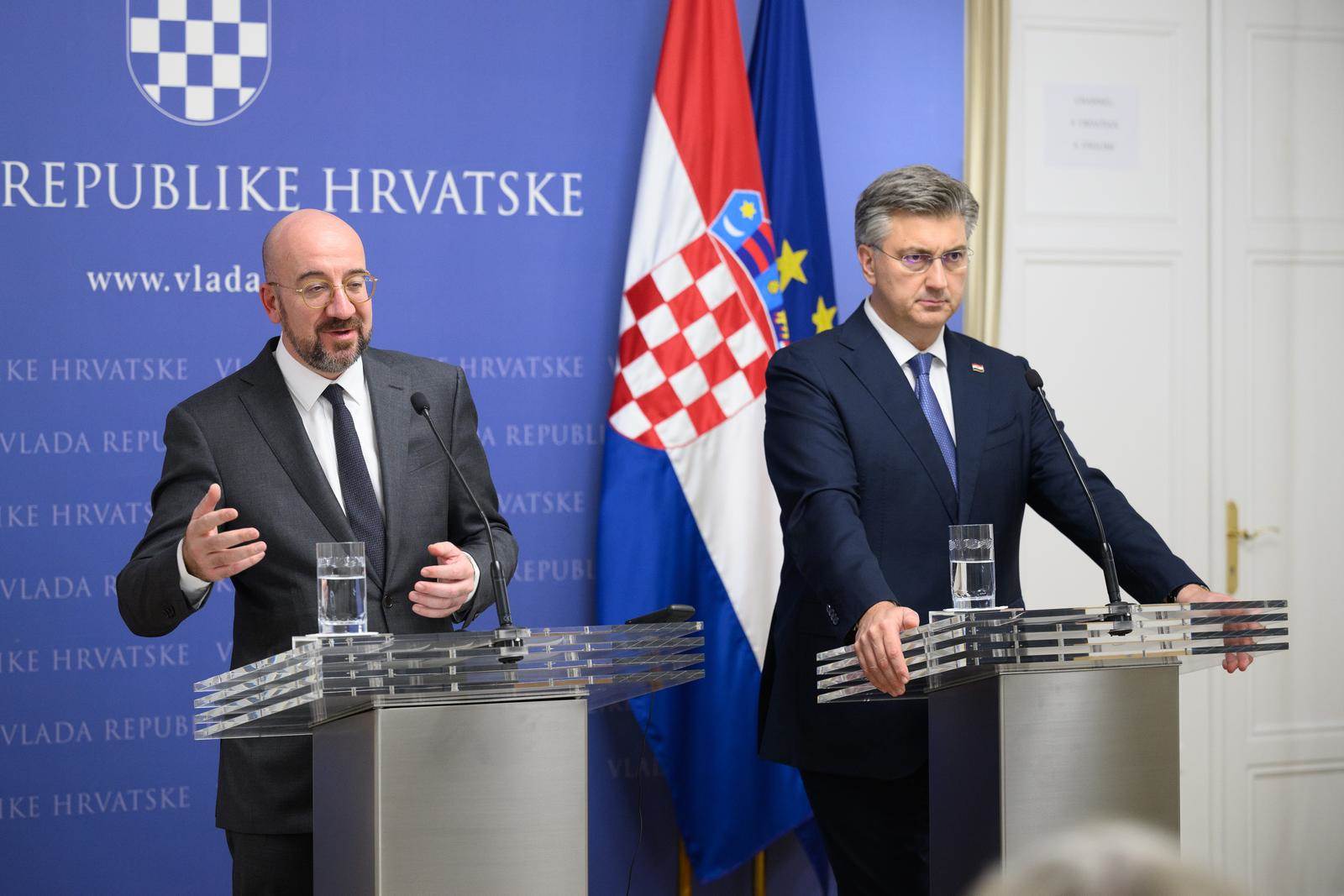 Charles Michel i Andrej Plenković   Charles Michel i Andrej Plenković