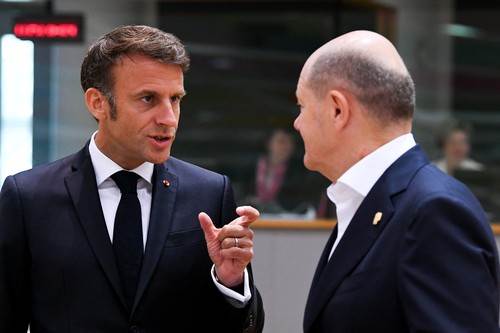 Emmanuel Macron i Olaf Scholz Emmanuel Macron i Olaf Scholz