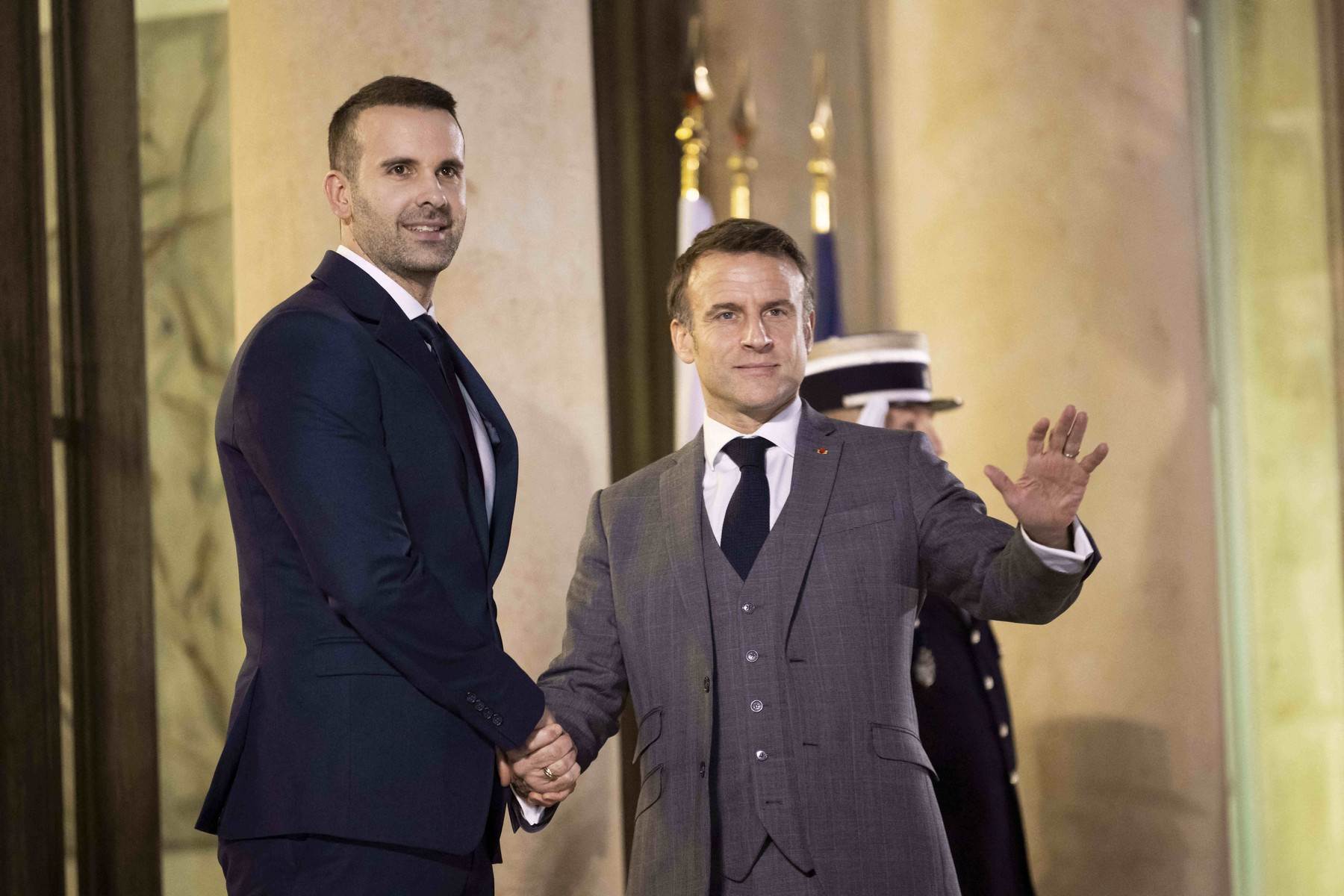  Milojko Spajić i Emmanuel Macron 