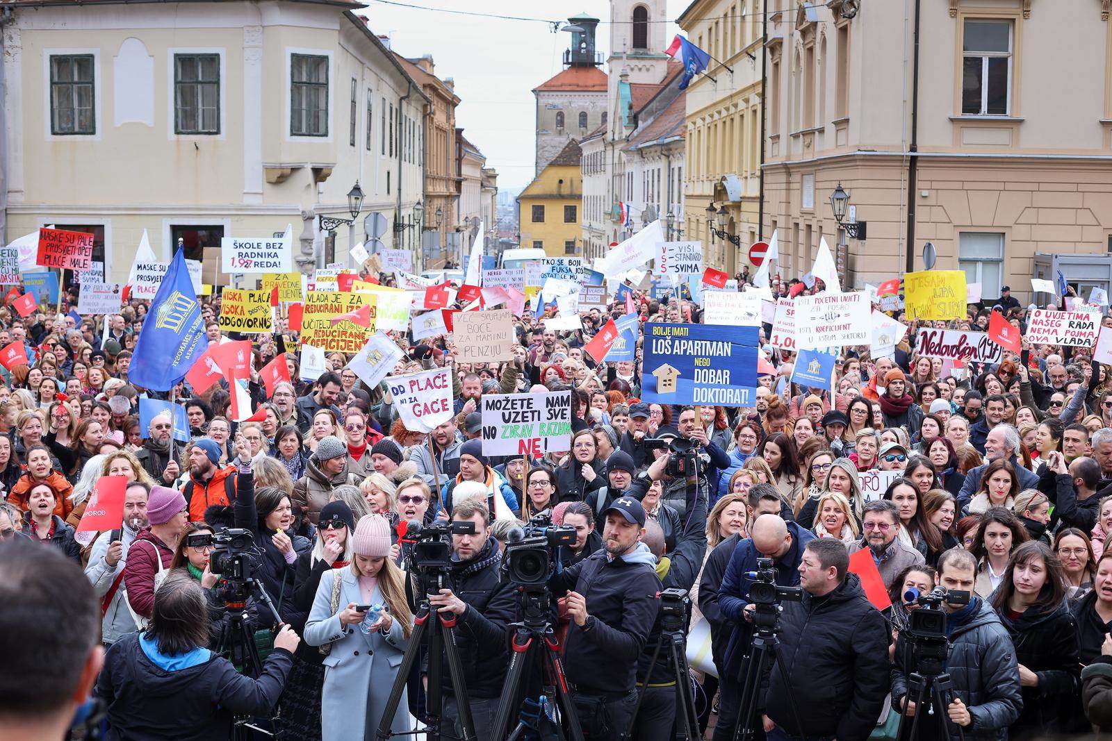 prosvjed prosvjetara   prosvjed prosvjetara