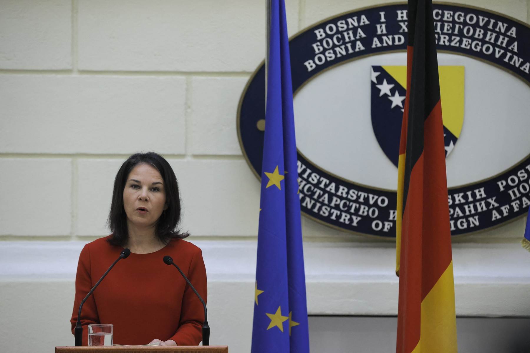 Njemačka ministrica vanjskih poslova Annalena Baerbock u Sarajevu Njemačka ministrica vanjskih poslova Annalena Baerbock u Sarajevu