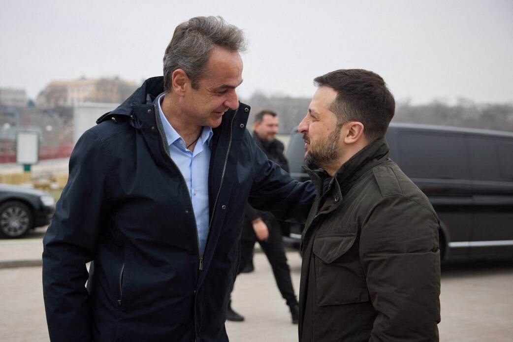 Kyriakos Mitsotakis i Volodimir Zelenski Kyriakos Mitsotakis i Volodimir Zelenski