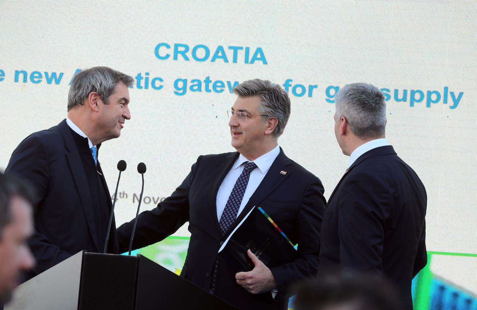 Andrej Plenković, Karl Nehammer i Markus Söder Andrej Plenković, Karl Nehammer i Markus Söder