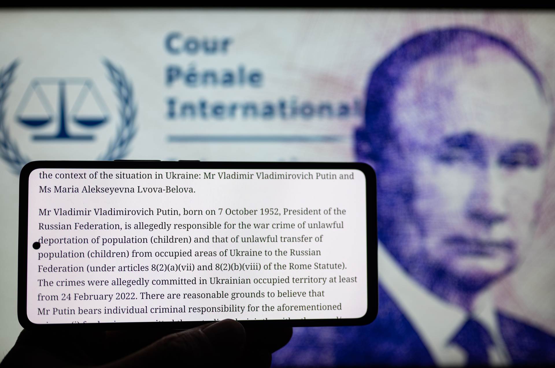 ICC-jeva optužnica protiv Putina   ICC-jeva optužnica protiv Putina