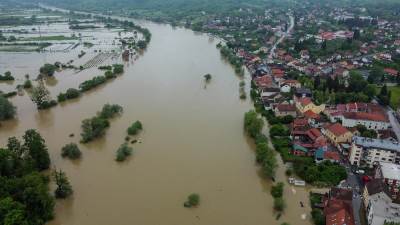 Una, Hrvatska Kostajnica, poplava Una, Hrvatska Kostajnica, poplava