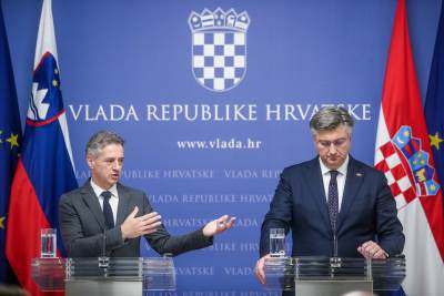 Robert Golob i Andrej Plenković Robert Golob i Andrej Plenković