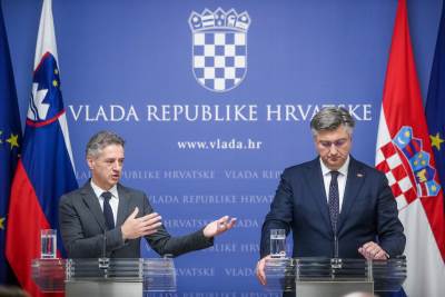 Robert Golob i Andrej Plenković 