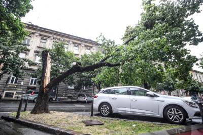 olujno nevrijeme u Zagrebu 