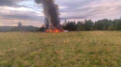 pad zrakoplova u kojem je navodno bio i Jevgenij Prigožin pad zrakoplova u kojem je navodno bio i Jevgenij Prigožin
