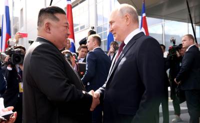 Sastanak Kim Jong Una i Vladimira Putina  Sastanak Kim Jong Una i Vladimira Putina
