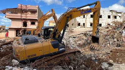 posljedice katastrofalne poplave u Derni posljedice katastrofalne poplave u Derni