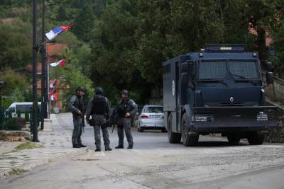 Selo i manastir Banjska na sjeveru Kosova 