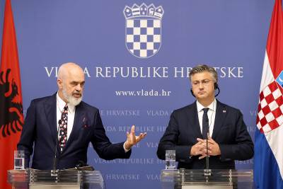 Edi Rama i Andrej Plenković Edi Rama i Andrej Plenković