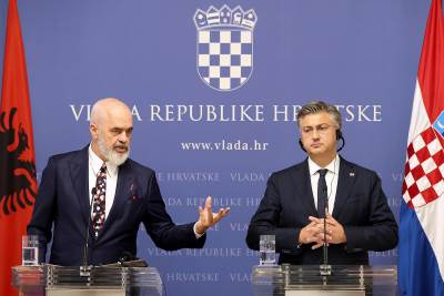 Edi Rama i Andrej Plenković 