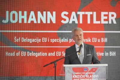 Johann Sattler, šef Delegacije EU u BiH Johann Sattler, šef Delegacije EU u BiH
