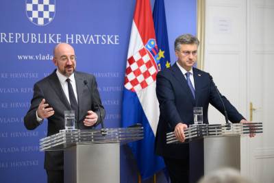 Charles Michel i Andrej Plenković  Charles Michel i Andrej Plenković