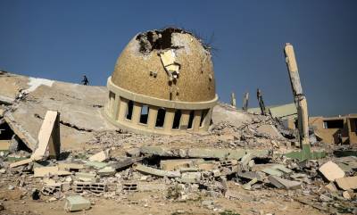 Srušena džamija u Pojasu Gaze 