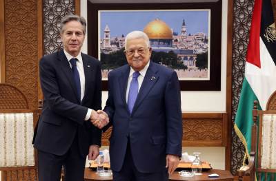 Antony Blinken i Mahmoud Abbas 