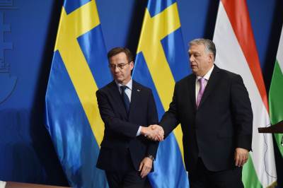 Ulf Kristersson i Viktor Orban Ulf Kristersson i Viktor Orban