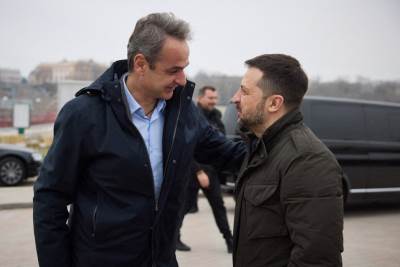 Kyriakos Mitsotakis i Volodimir Zelenski 