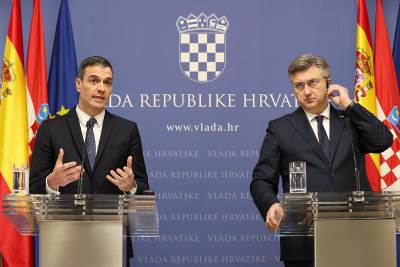 Pedro Sanchez i Andrej Plenković Pedro Sanchez i Andrej Plenković